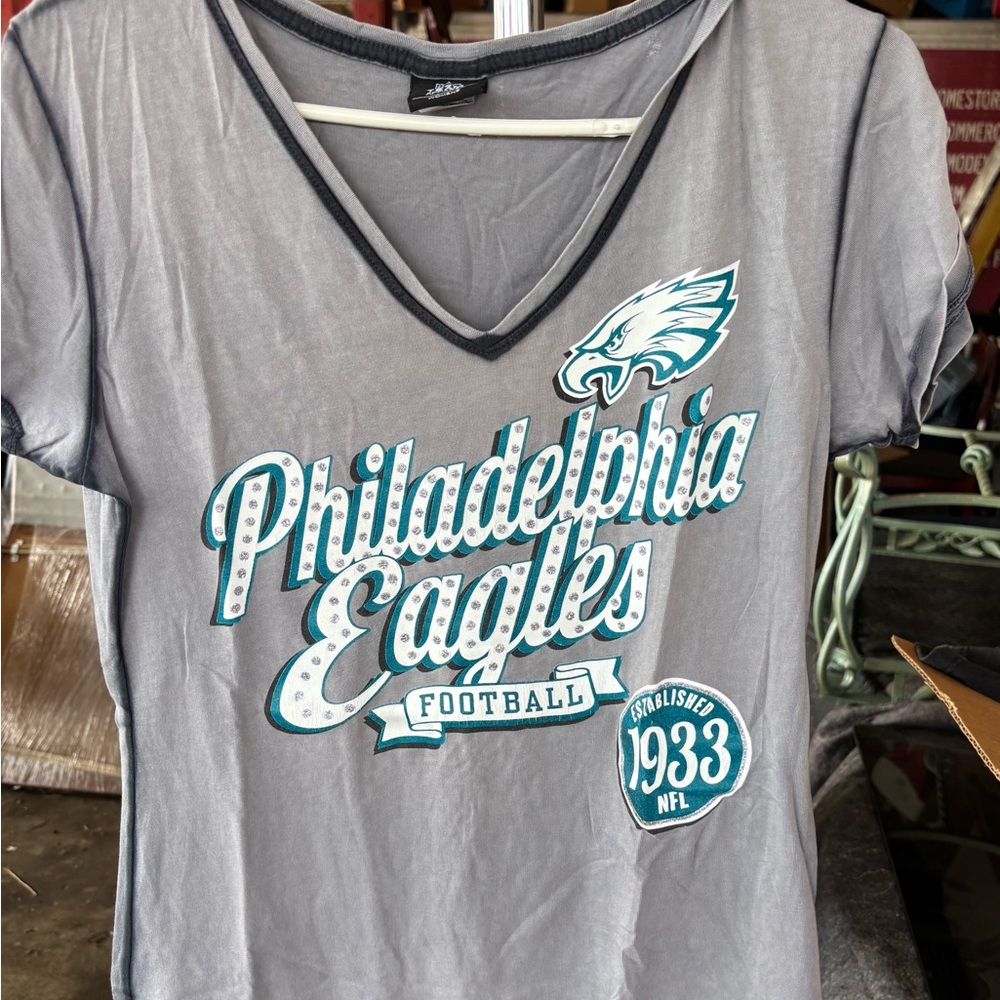 NFL Team Apparel Gray Women's T-Shirt